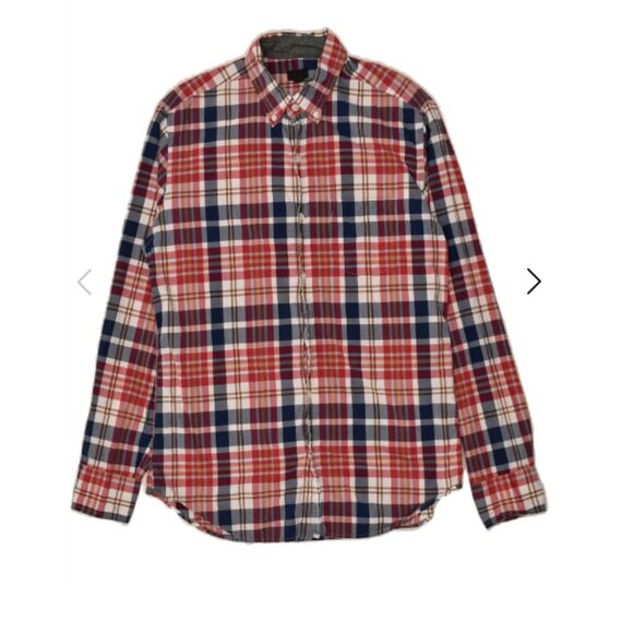 J. Crew Multicolor 100% Cotton Dress Shirt Button Down Long Sleeve Men's Size M - Picture 1 of 10